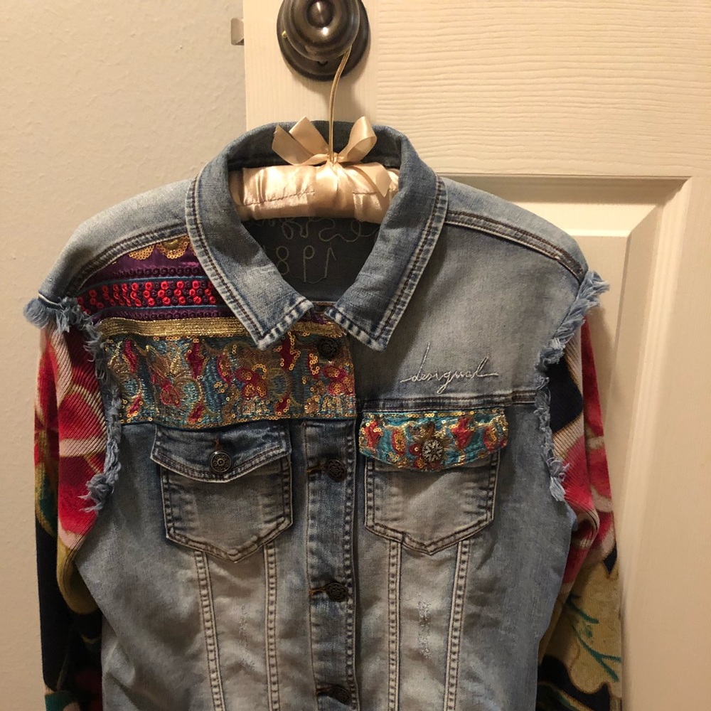 Desigual Embellished Denim Jacket